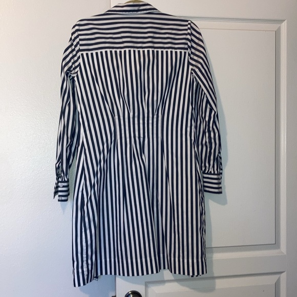 WHBM Long Sleeve Poplin Shirt Dress sz 8 - Picture 2 of 11